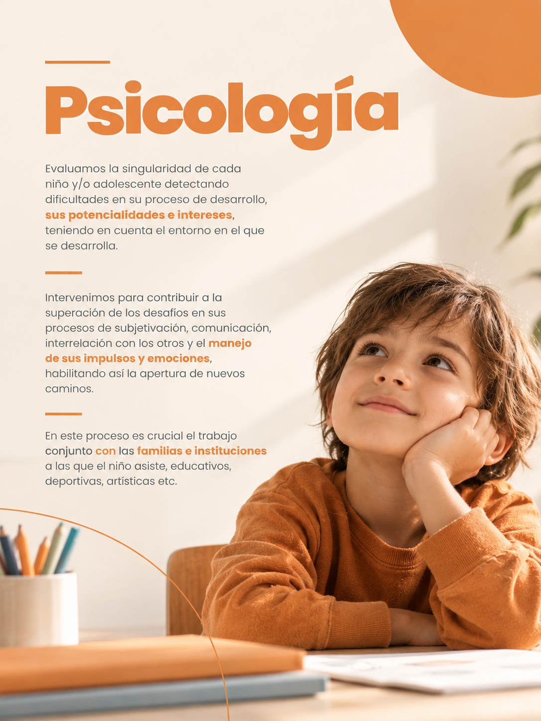 Psicología infantil: acompañar y crecer